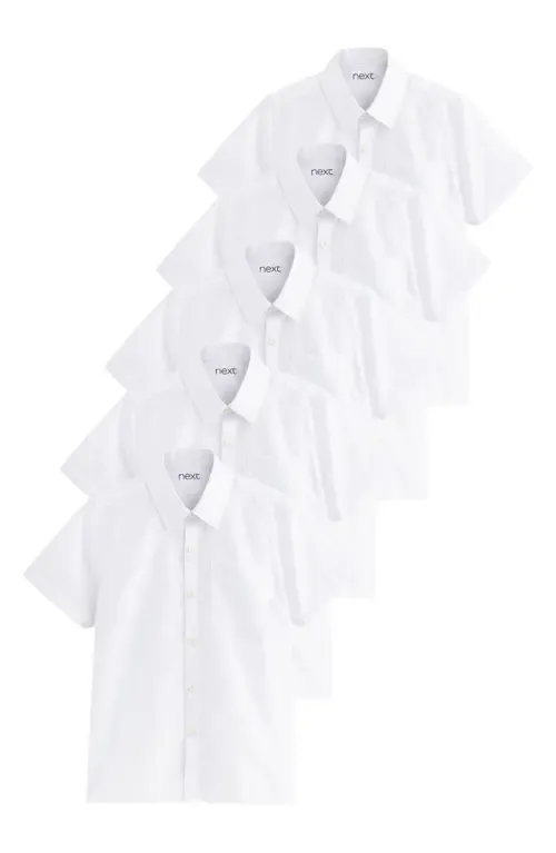 5-Pack Uniform Short Sleeve Button-Up Shirts by NEXT