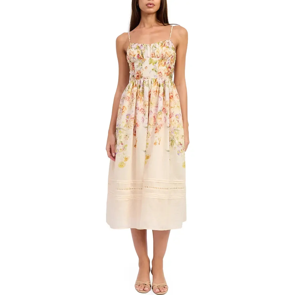 Kacey Floral Fit & Flare Midi Dress