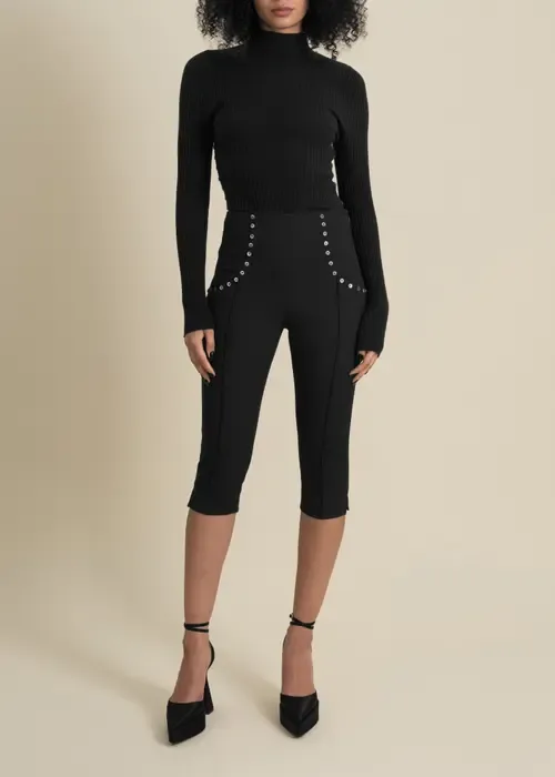 Benjamin Cropped Stretch Capri Pants by Contessa Mills