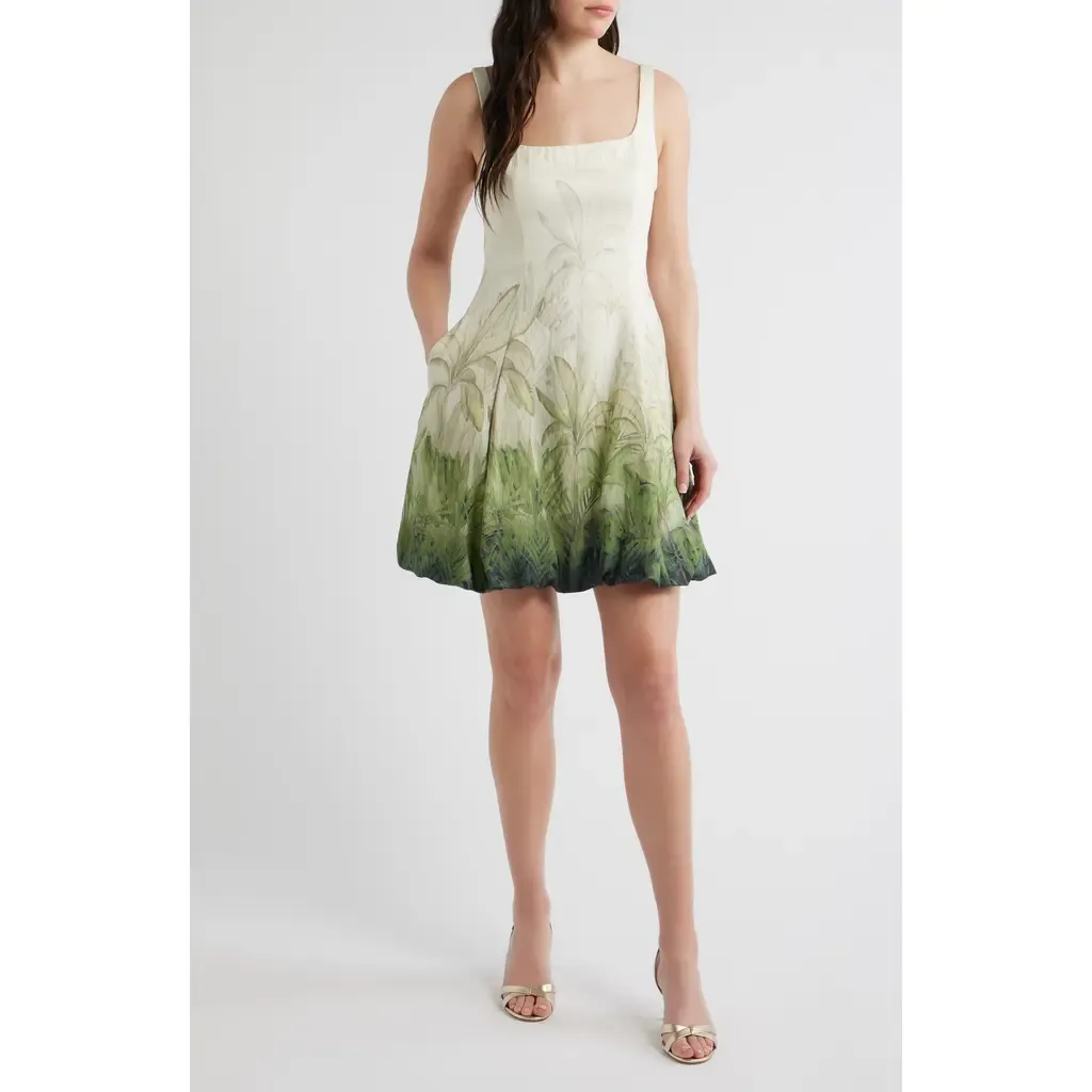 Tropical Print Minidress by Julia Jordan