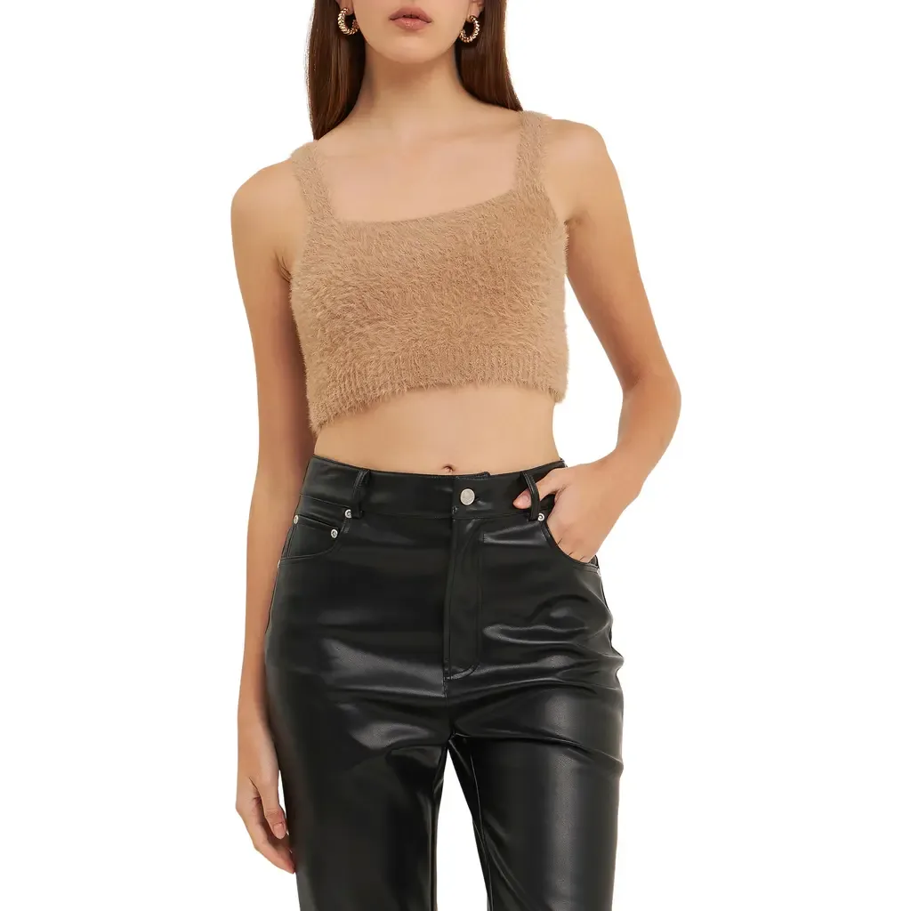 Plush Crop Sweater Camisole by Grey Lab