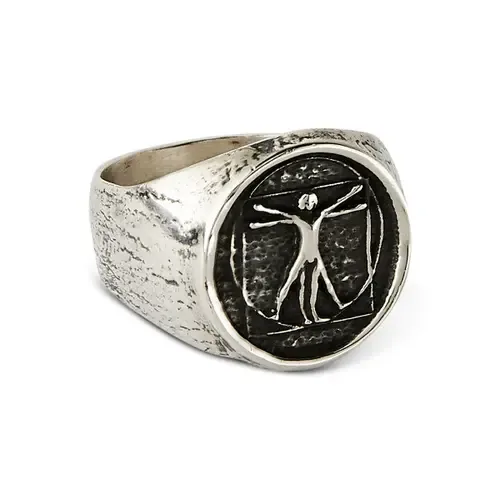 Vitruvian Silver Ring in Sterling Silver by TORRELA