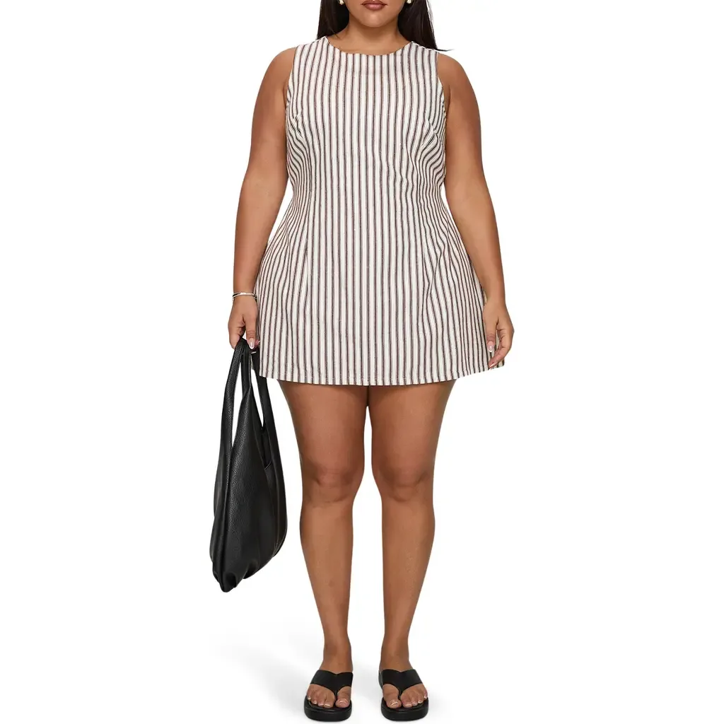 Yumiko Stripe Organic Cotton Romper by Princess Polly
