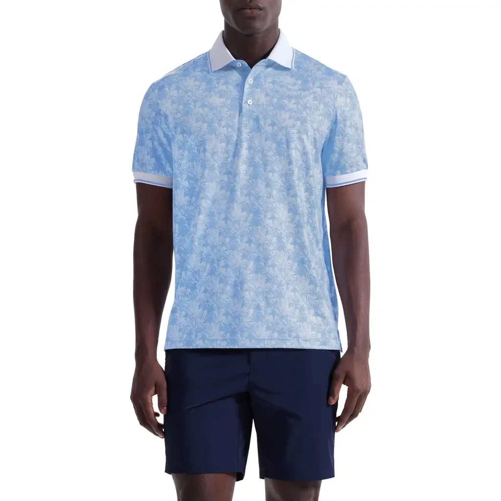 Three-Button Performance Polo by Bugatchi