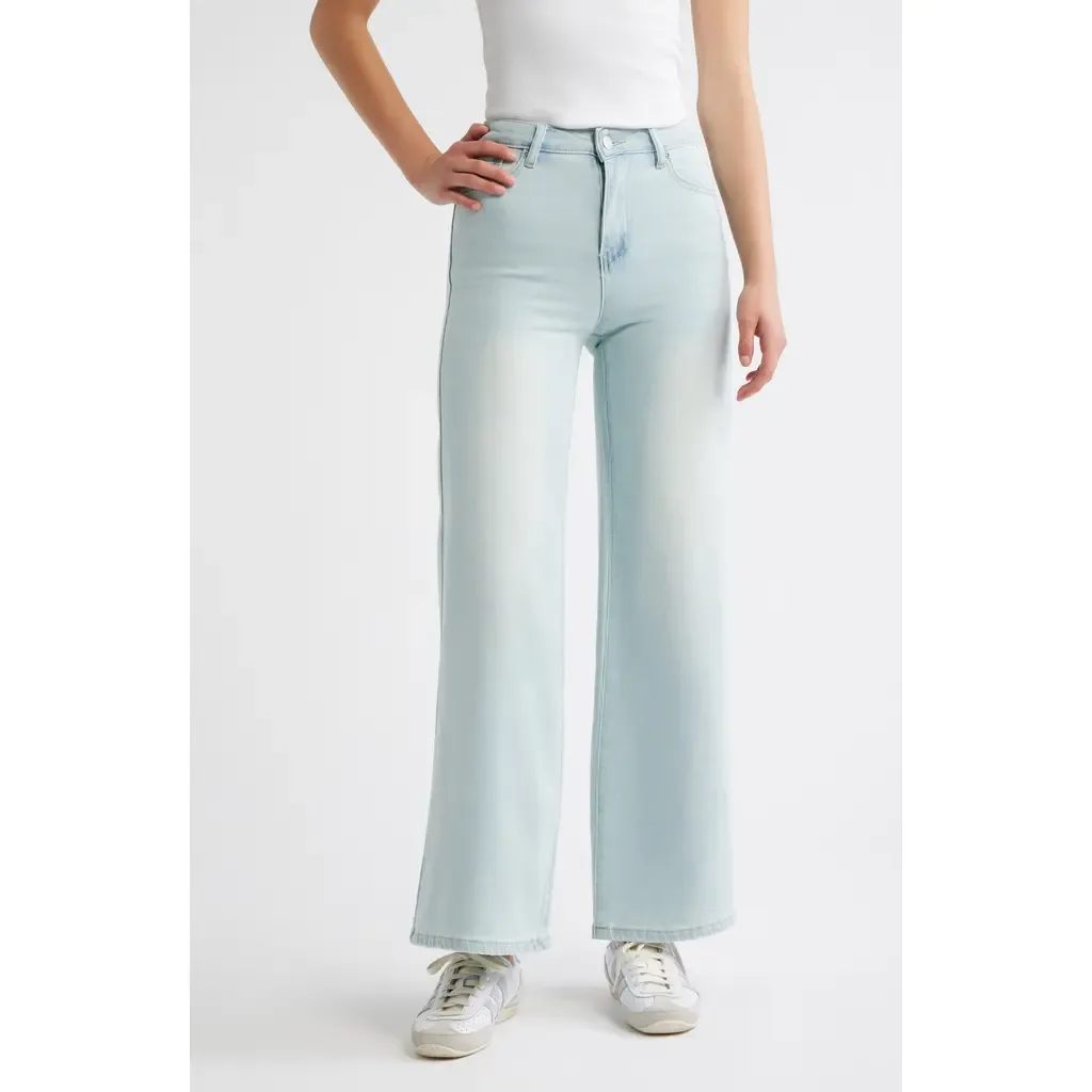 High Waist Wide Leg Jeans by Tractr
