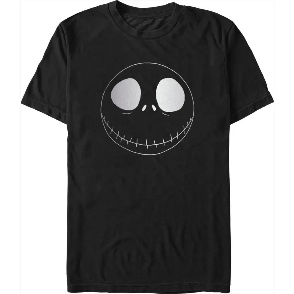The Nightmare Before Christmas Minimalist Jack Face T-Shirt by The Nightmare Before Christmas