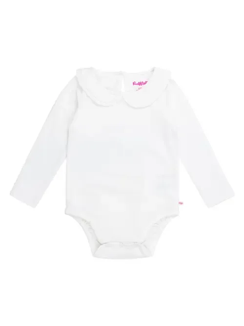 Knit Long Sleeve Ruffle Peter Pan Bodysuit by RuffleButts