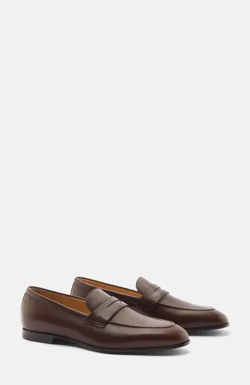 Marzio Loafers in Dark Brown Suede