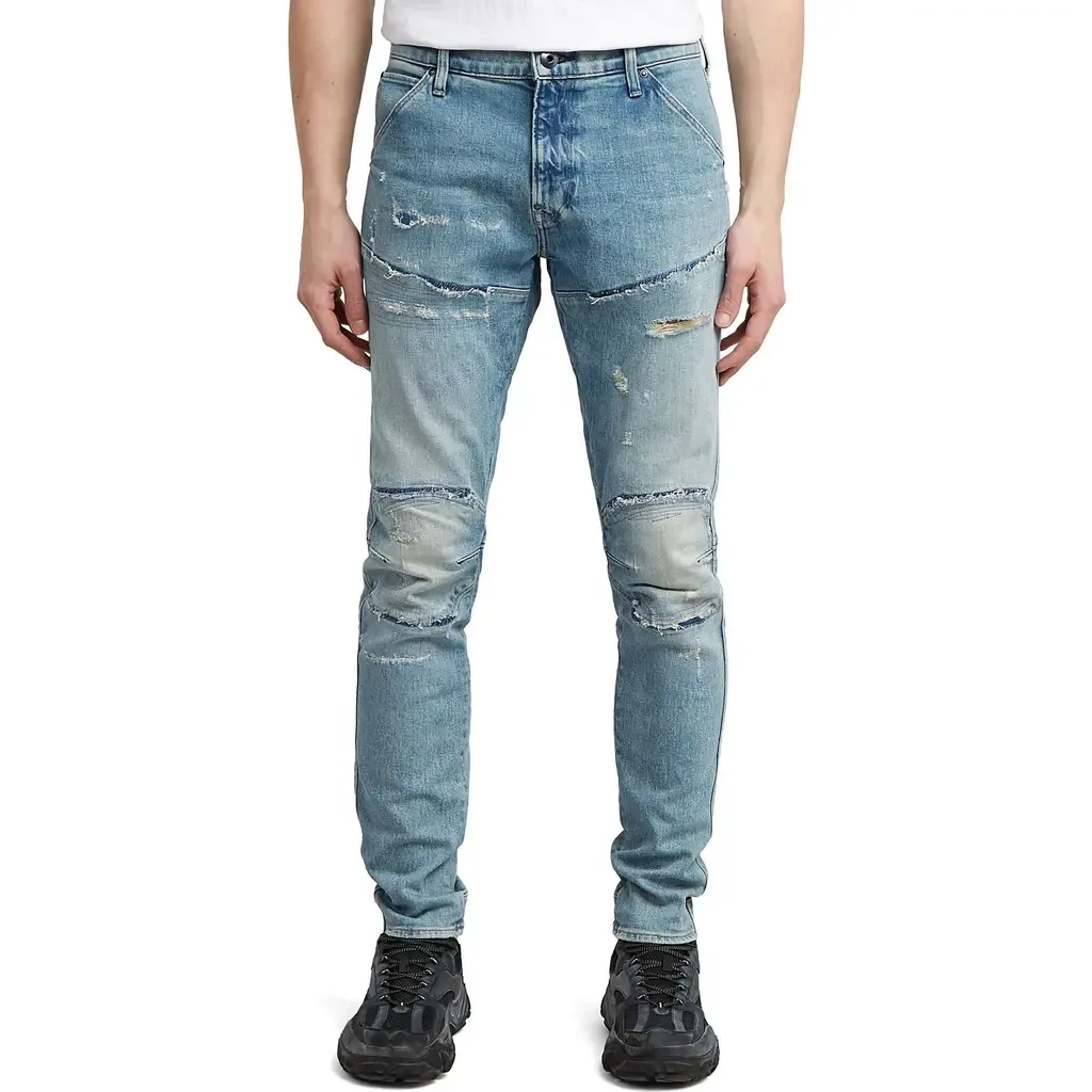 5620 3D Ripped Slim Fit Jeans by G-STAR