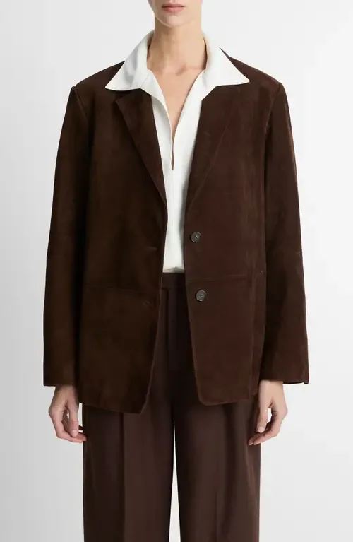 Suede Blazer by Vince