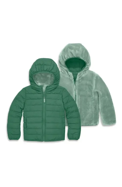 Reversible Fleece Puffer Jacket by Primary
