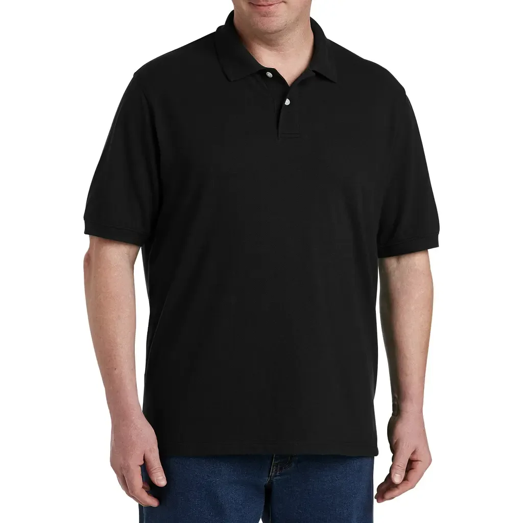 Piqué Mesh Short-Sleeve Polo Shirt by B+T Essentials
