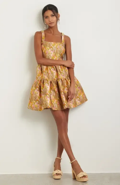 Garden Brocade Fit & Flare Minidress by Chelsea28
