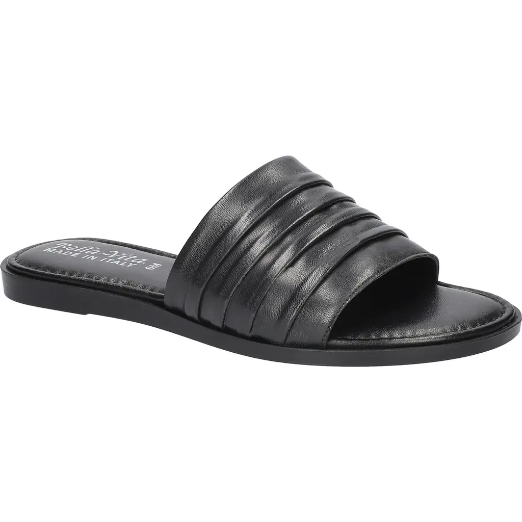 Rya-Italy Slide Sandal in Italian Leather by Bella Vita