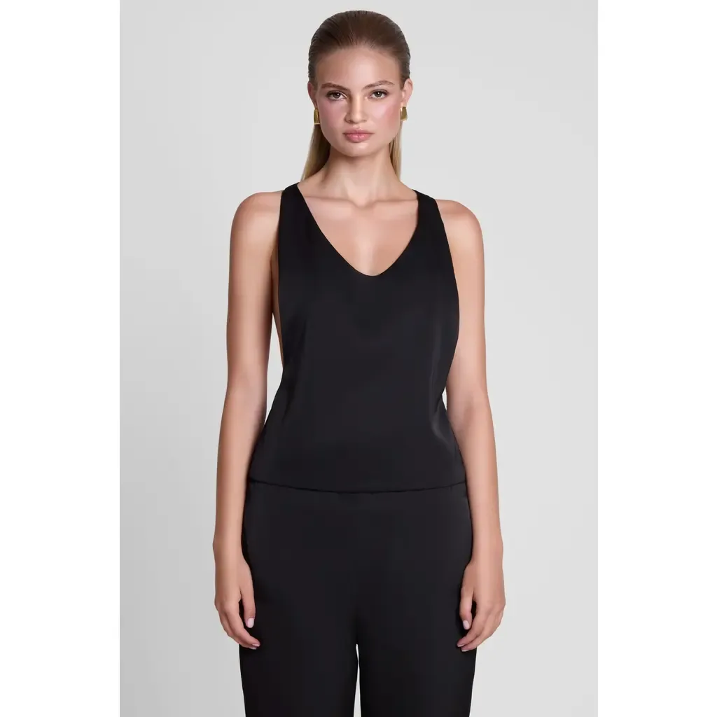 Suri Satin Racerback Top by LEAU