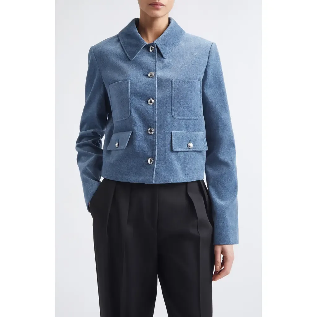 Astley Crop Denim Jacket by Altuzarra