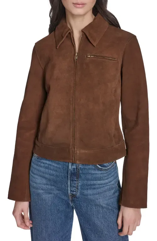 Leather Zip Jacket by levi's