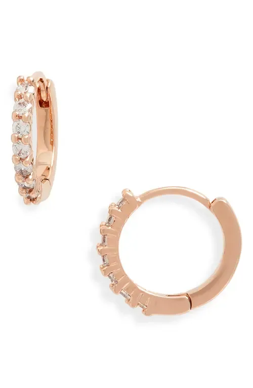 Crystal Huggie Hoop Earrings by Nordstrom