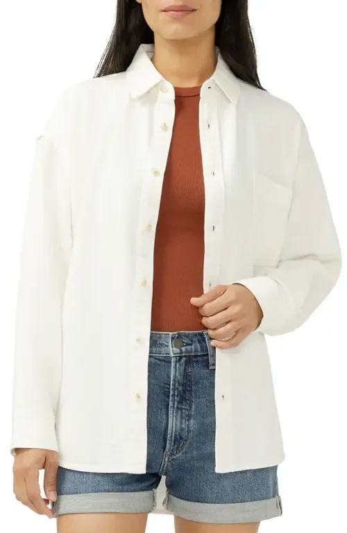 Denim Button-Up Beach Shirt by Silver Jeans Co.