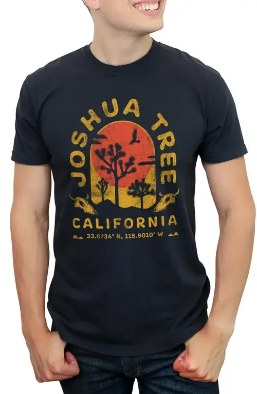 Joshua Tree California Distressed Short Sleeve Graphic T-Shirt by Lost Gods