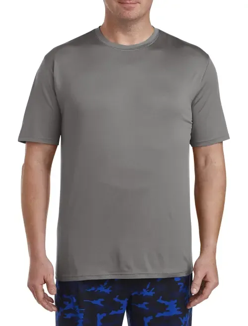 Tech Stretch Crewneck T-Shirt by Harbor Bay by DXL