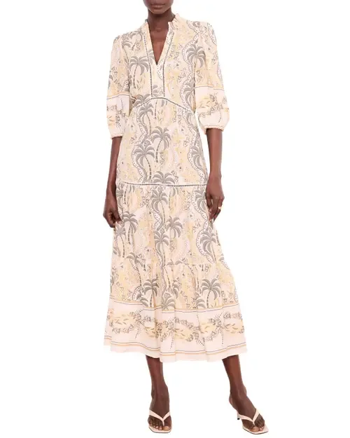 Palm Print Maxi Dress by MINT VELVET