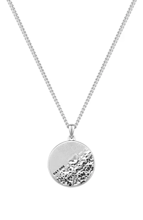 Day One Pendant Necklace in Sterling Silver by Vincero