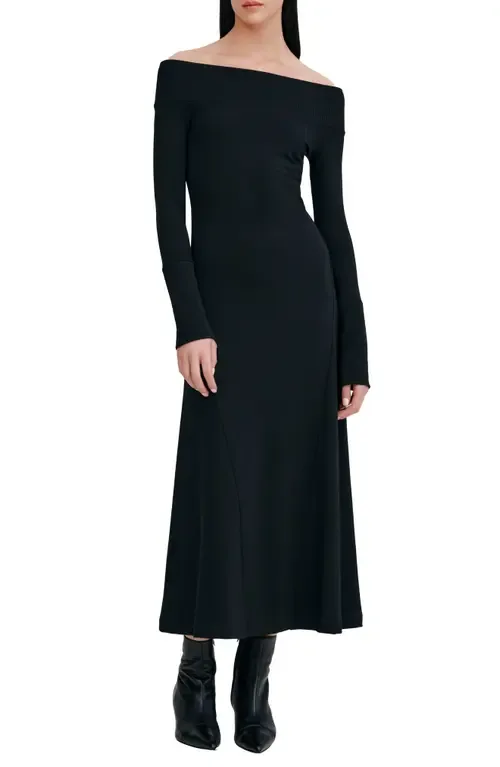 Tilly Off the Shoulder Long Sleeve Maxi Dress