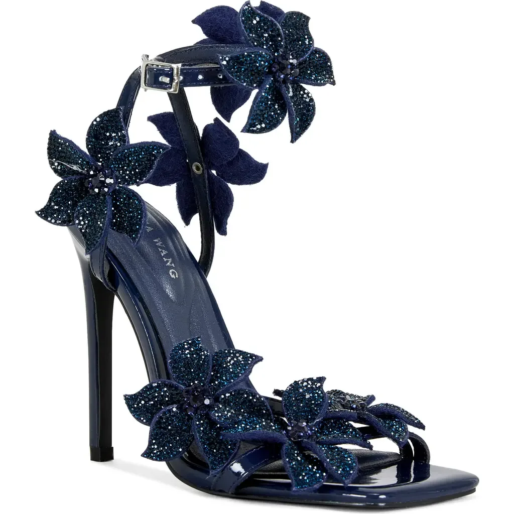 Romi Floral Ankle Strap Sandal by AZALEA WANG