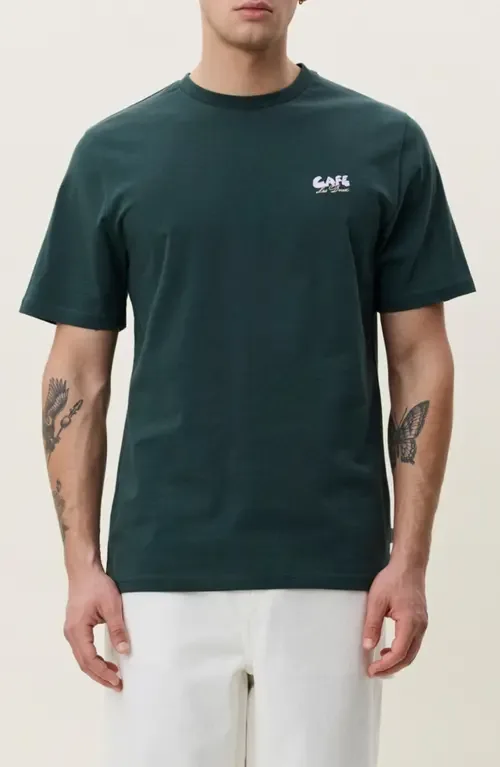 Café Organic Cotton Graphic T-Shirt by Les Deux