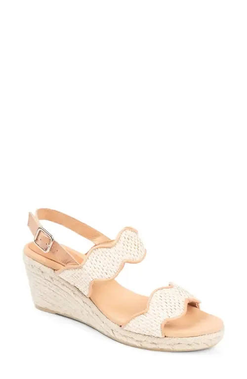 Palm Beach Wedge Sandal in Natural Raffia by patricia green
