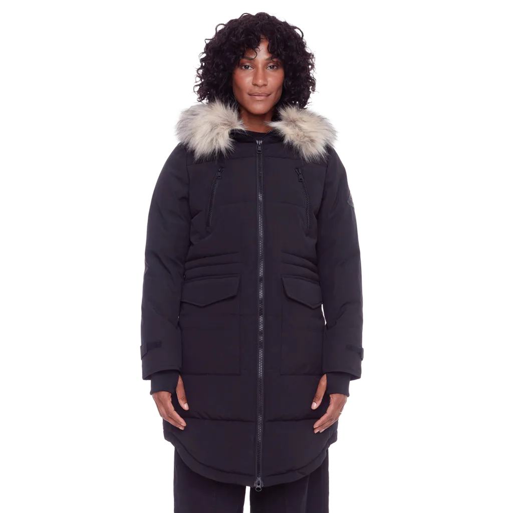 UKON Vegan Down Drawstring Winter Parka by Alpine North