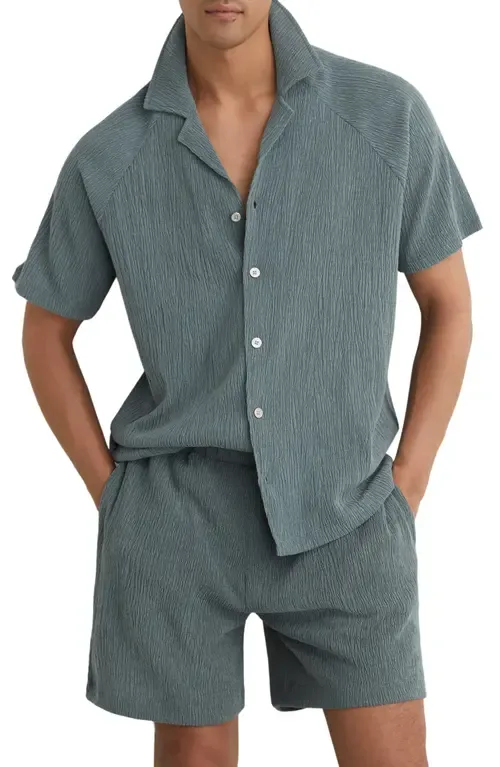 Knox Textured Camp Shirt by Reiss