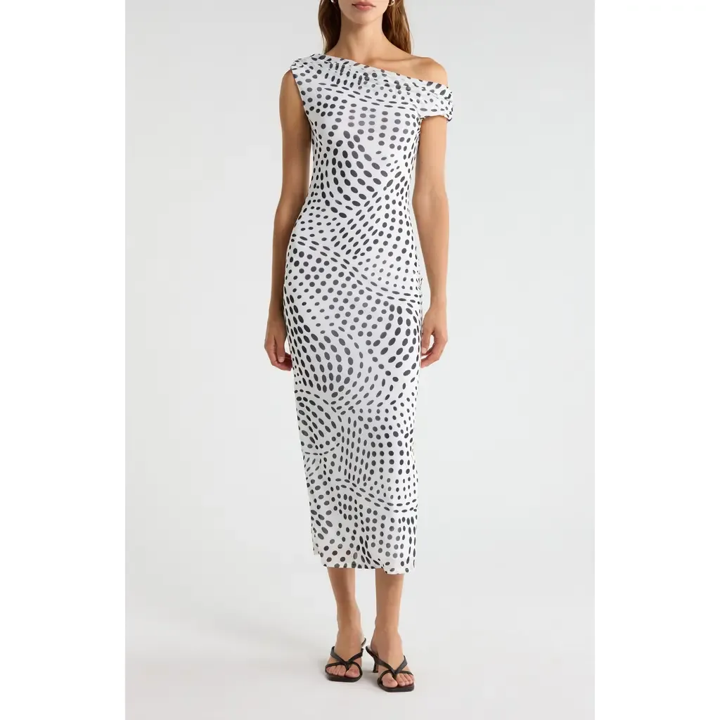 Holden Swirl Dot Print Dress