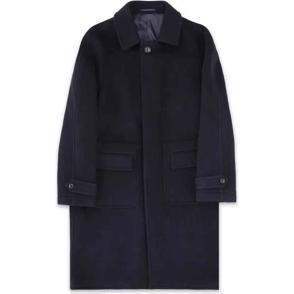 Vintage Blue Herringbone Coat