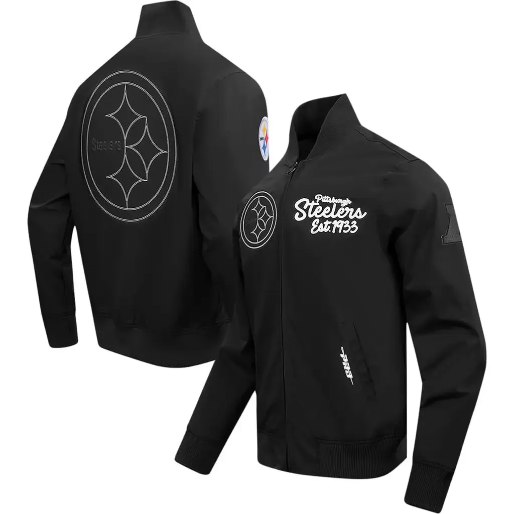 Pro Standard Pittsburgh Steelers Paint the City Twill Full-Zip Jacket by PRO STANDARD