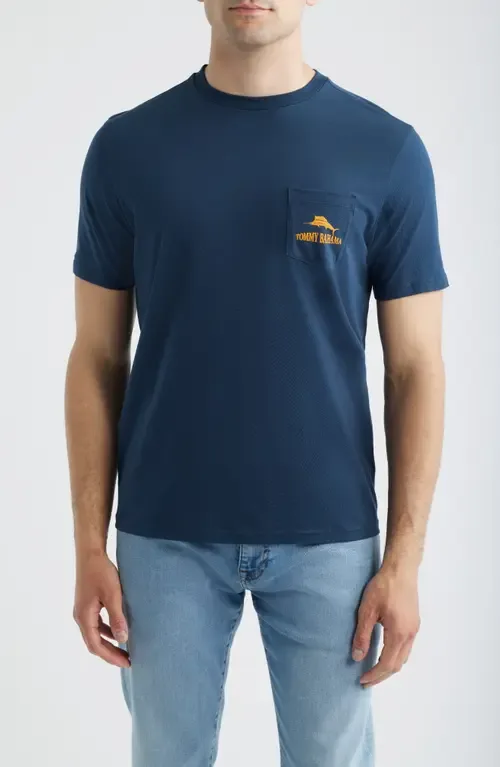 Plays Well with Otters Pocket Graphic T-Shirt by Tommy Bahama