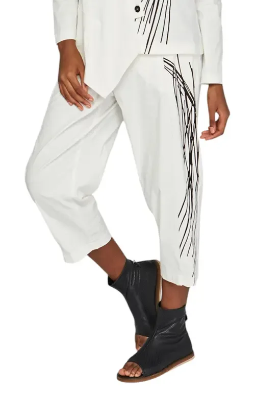 Eli Printed Linen Cotton Blended Pants by LUUKAA