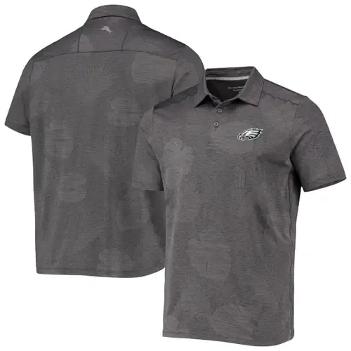 Tommy Bahama Gray Philadelphia Eagles Palm Coast Delray Frond Allover IslandZone Polo by Tommy Bahama