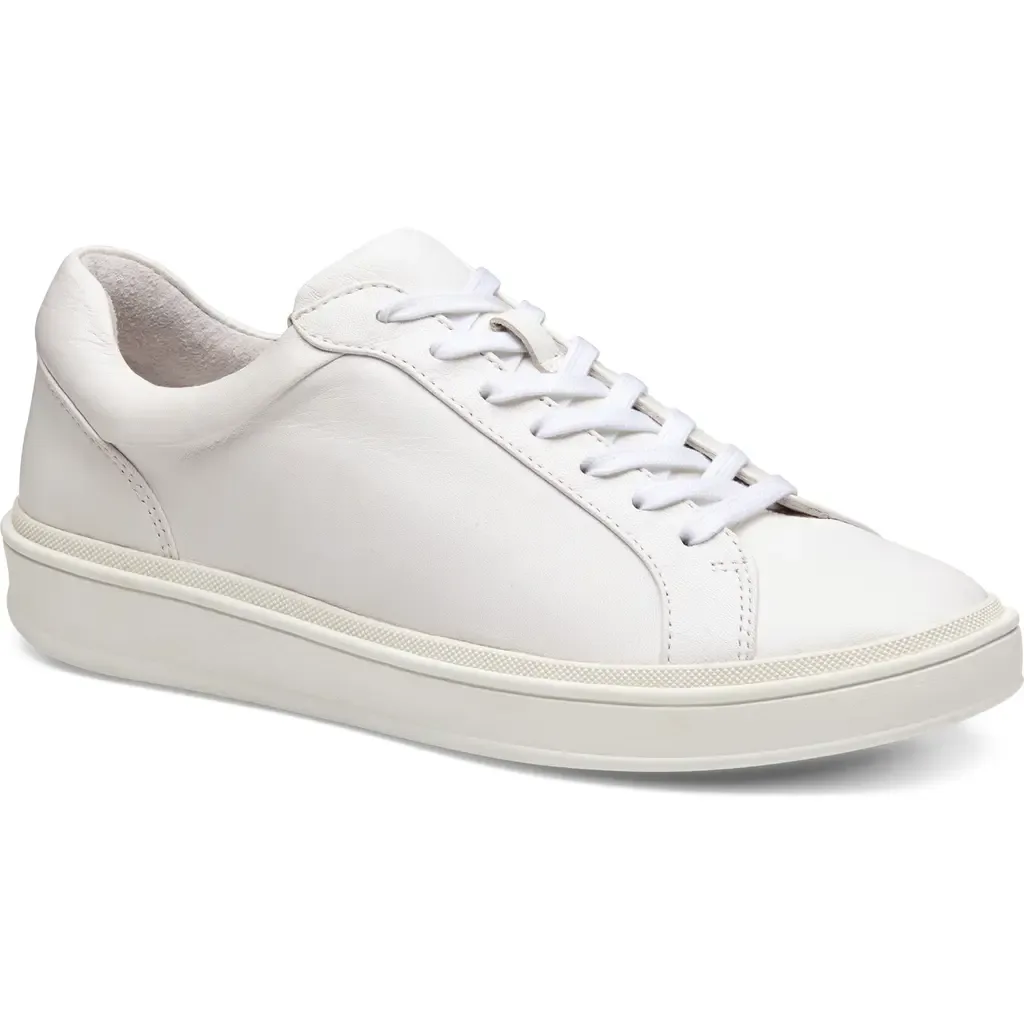 Ashley Sneaker in White Glove Leather