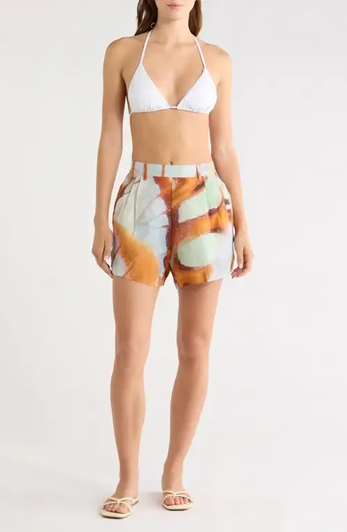 The Getaway Linen Cover-Up Shorts by Vitamin A®