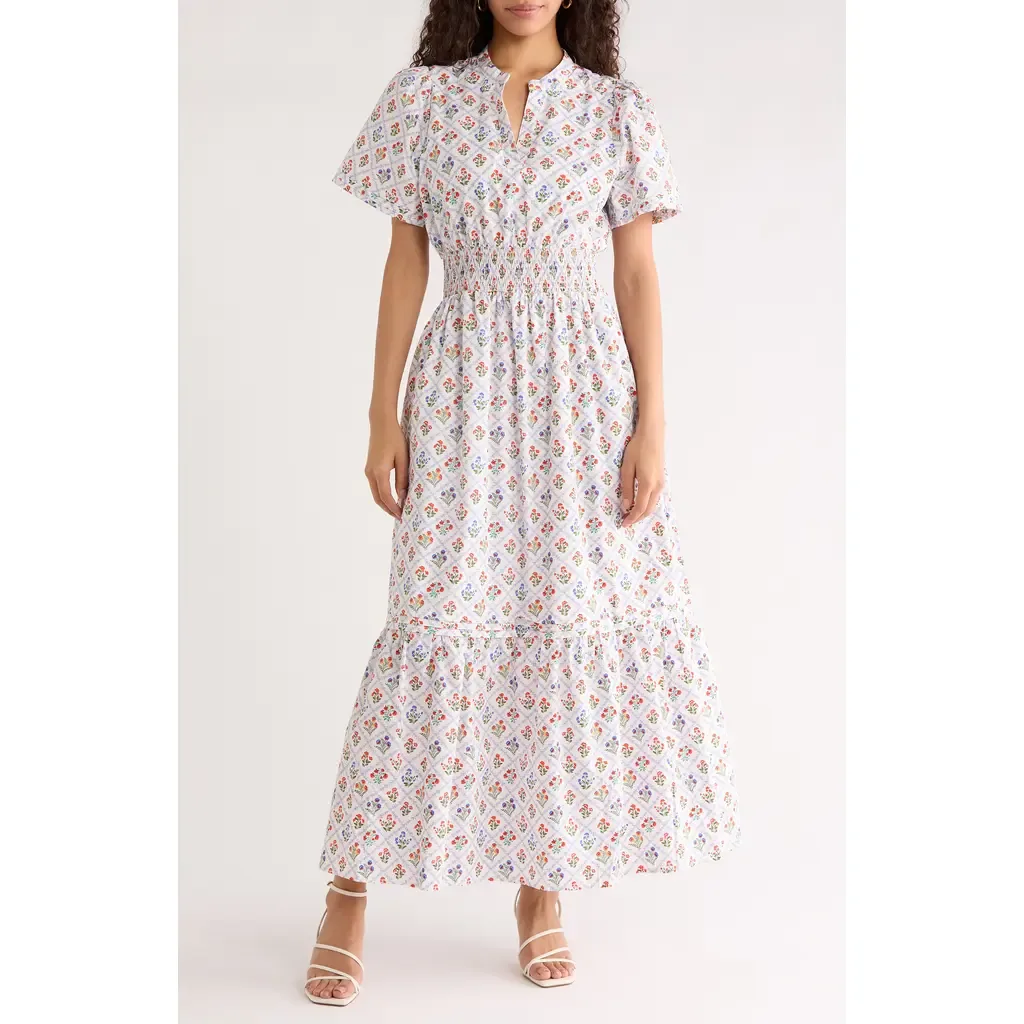 Lara Floral Print A-Line Dress by SUGARLIPS