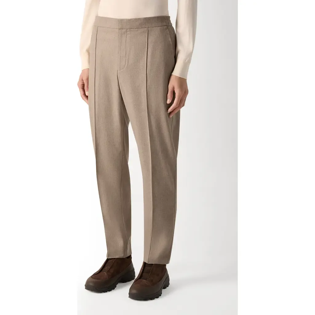 Wool Blend Pleated Trousers by ZEGNA