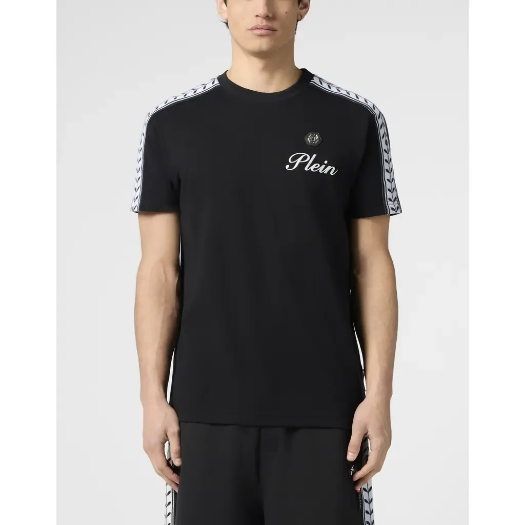 Piquet Round Neck T-Shirt Plein Tennis by PHILIPP PLEIN