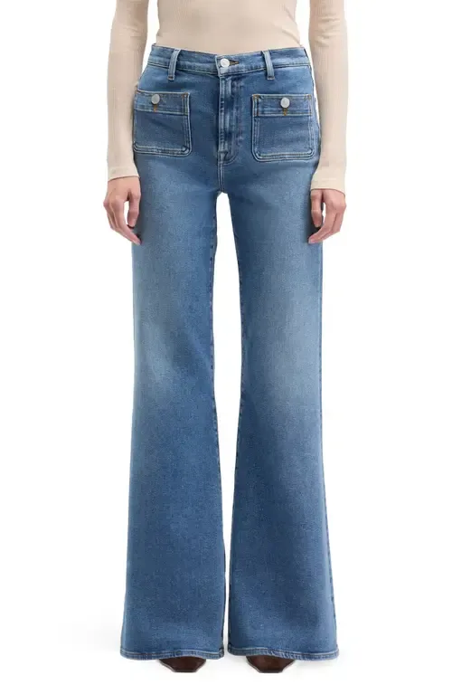 Modern Dojo Tailorless High Waist Flare Jeans by 7 For All Mankind