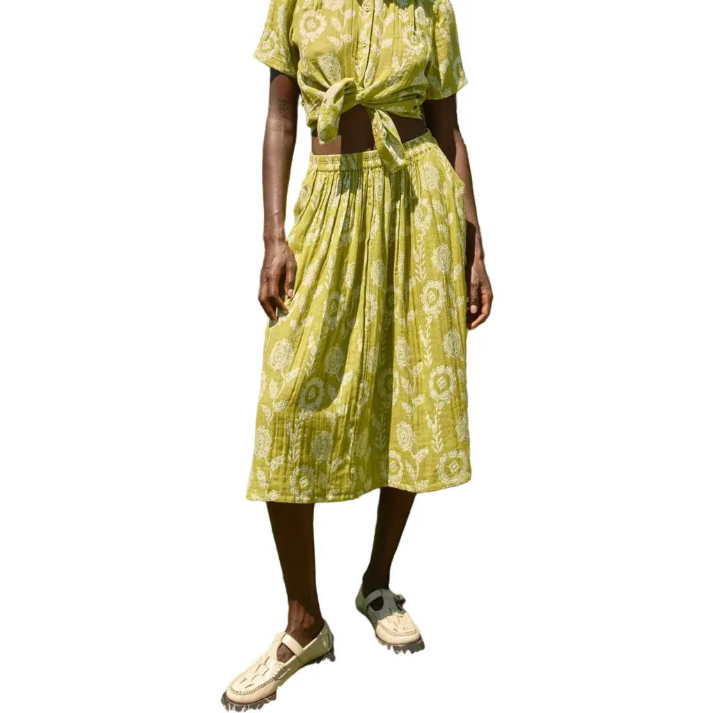Riri Below the Knee Pull-On Skirt by Ace & Jig
