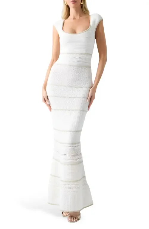 Juma Metallic Mixed Stitch Maxi Sweater Dress by Marciano
