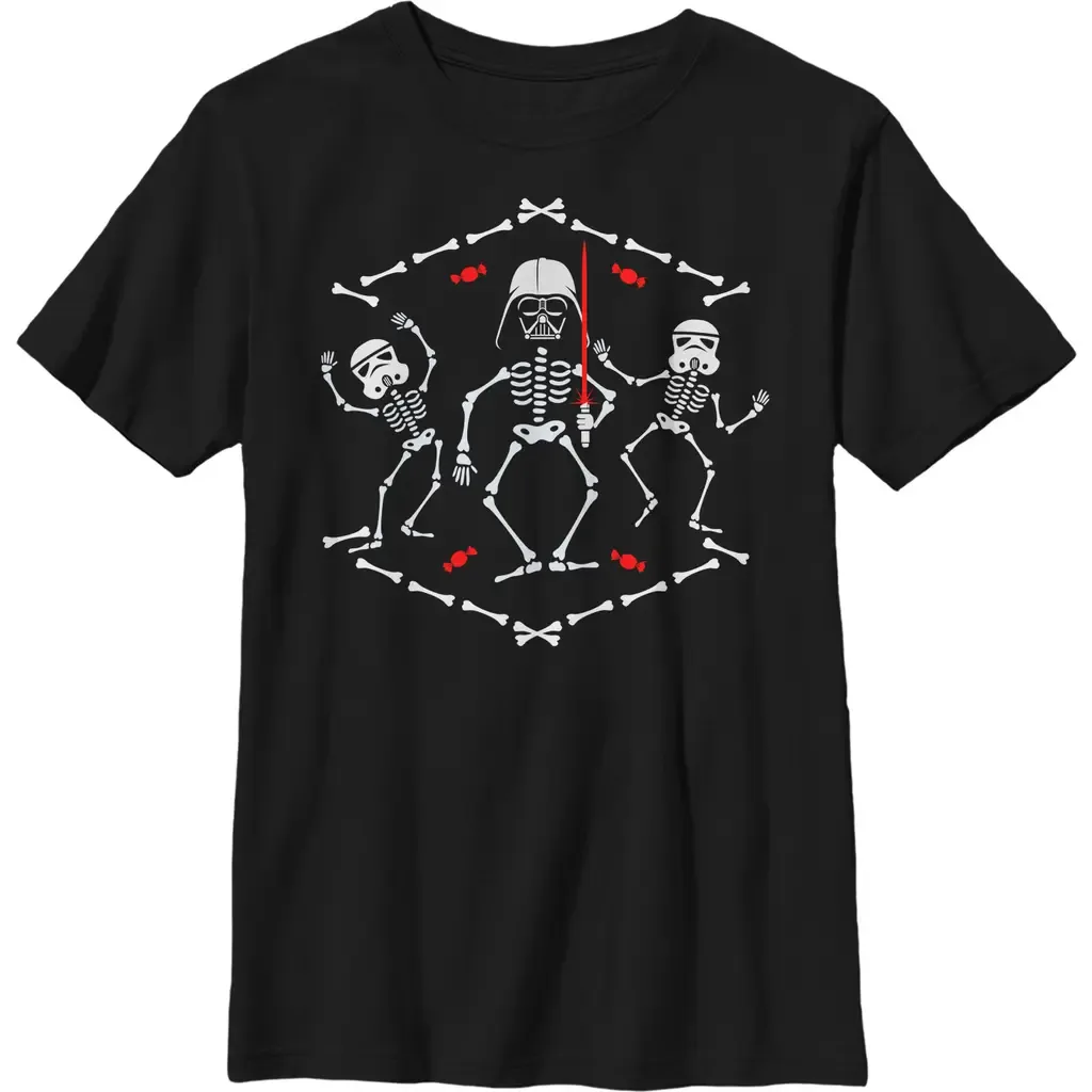 Star Wars Halloween Vader Skeleton Dance T-Shirt by Star Wars