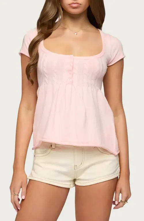 Ulyana Babydoll Top by EDIKTED