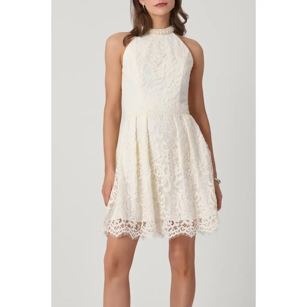 Ribbon Corded Lace Cooper Dress by Shoshanna
